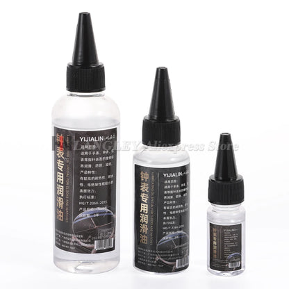 Smar do zegarków Olej do zegarków mechanicznych 10/50/100 ml dla zegarmistrzów Naprawa zegarków Nakładki na palce