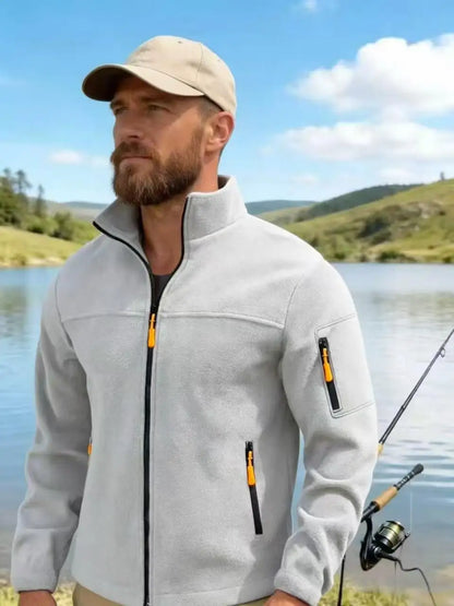 Men's hoodie autumn and winter 2026 new item fleece outdoor warm fleece jacket casual sports trend top