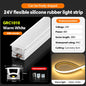 LED flexible silicone light strip embedded 24V waterproof tubing linear lamp concealed installation flexible soft light strip