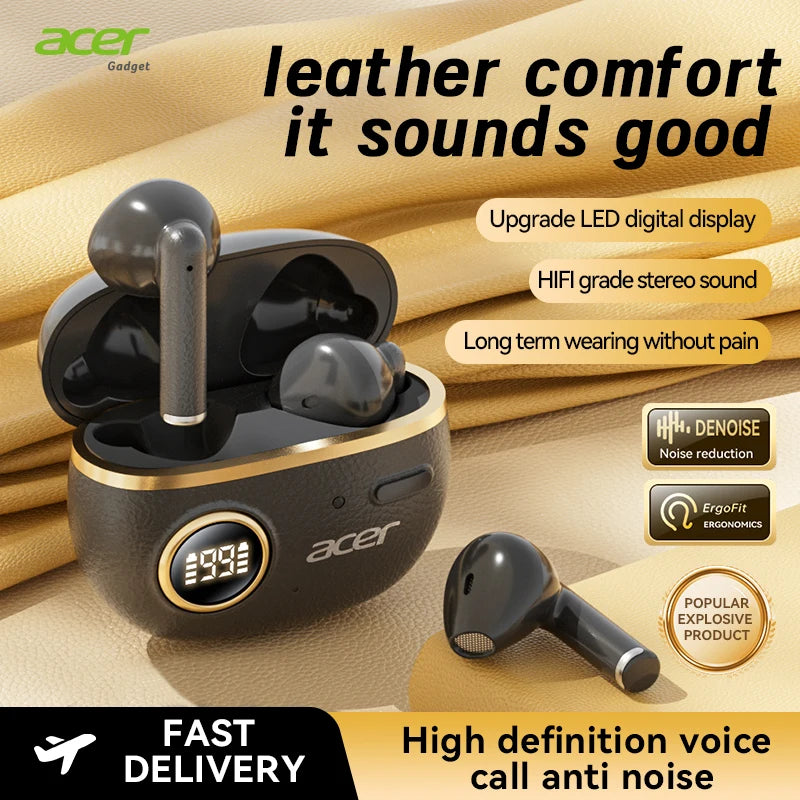 [Official Acer Product] Ohr544 Bluetooth Headphones In-Ear Wireless Design Comfortable to Wear Suitable for Sports Running Cycling Compatible with Mobile Phones Android Ios Systems