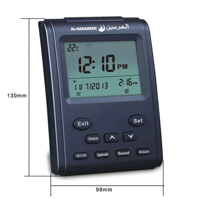 Dropshipping Muslim Praying Islamic Azan Table Clock 1500 City Azan Clock Athan Adhan Qibla Salah Prayer