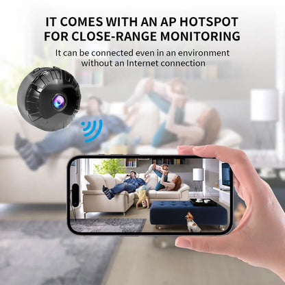 WiFi Mini Camera Security Protection Camera Smart Home Wireless Video Recorder Baby Monitoring Camera for Infants And Pets