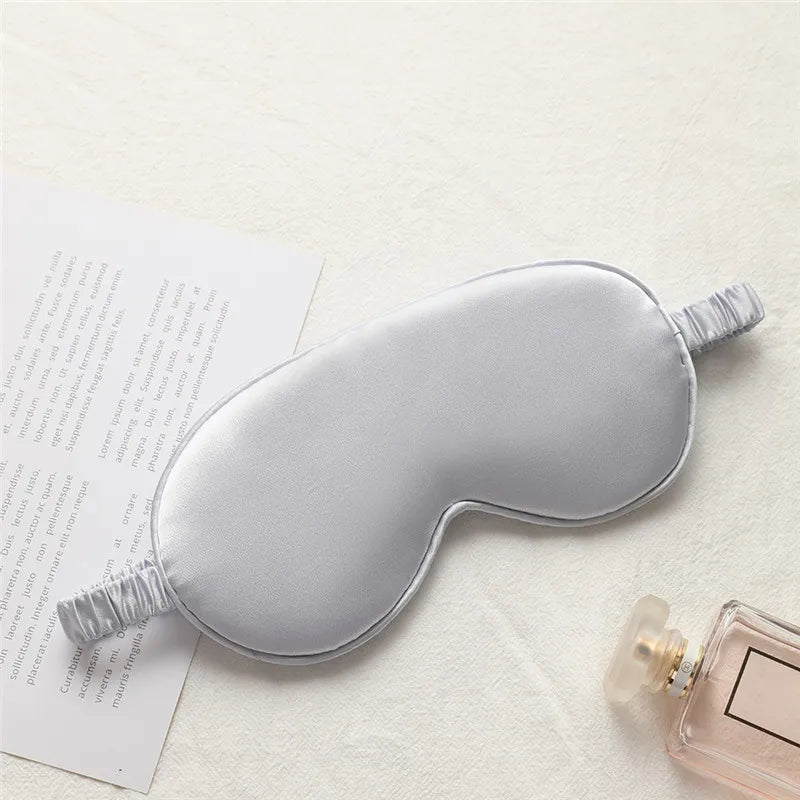 1pcs Imitated Silk Sleep Eye Mask Shading Patch Portable Travel Relax Eyepatch Lunch Break Cover Night Health Sleeping Shield