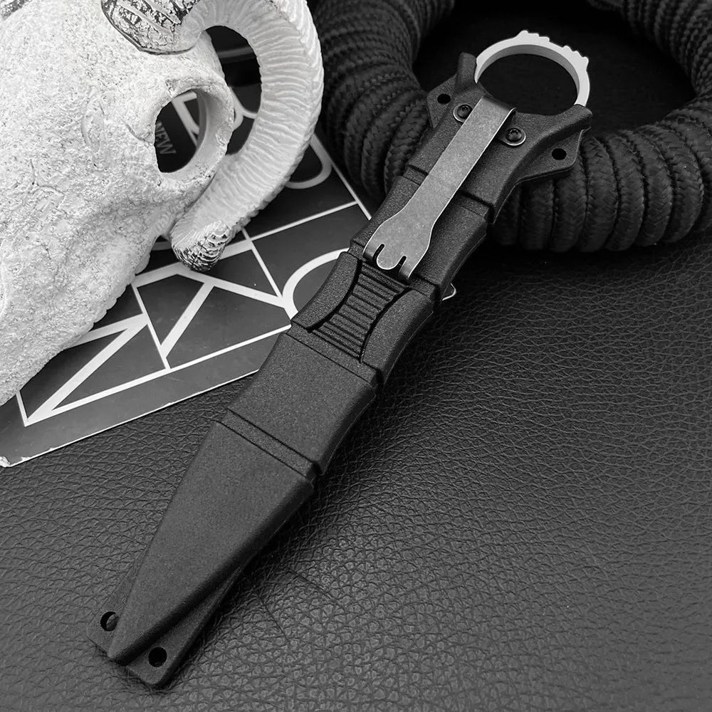179 Fixed Blade Knife Utility Outdoor Multi-tools, Portable Cutting Rope Tool, 440C Blade, Camping Adventure Knife, EDC Gear