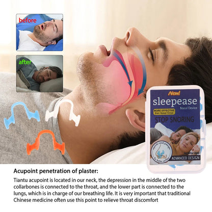 Anti Snore Nasal Dilator Stop Snoring Silicone Nose Clip Sport Easy Breath Nasal Clip Stop Snoring Aid Device Improve Sleeping