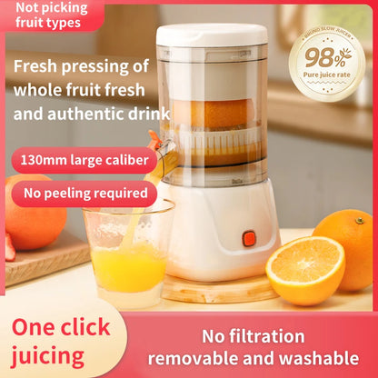 USB Charging Portable Electric Juicer 7.4V Orange Lemon Fruit Blender Household Juice Squeezer Mixer Citrus Juicer for Travel