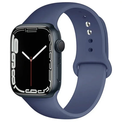 Silicone Band For Apple Watch straps 49mm 40mm 44 mm 45mm 46mm 42mm 41mm 38mm sports bracelet iWatch series 10 9 8 3 SE ultra 2