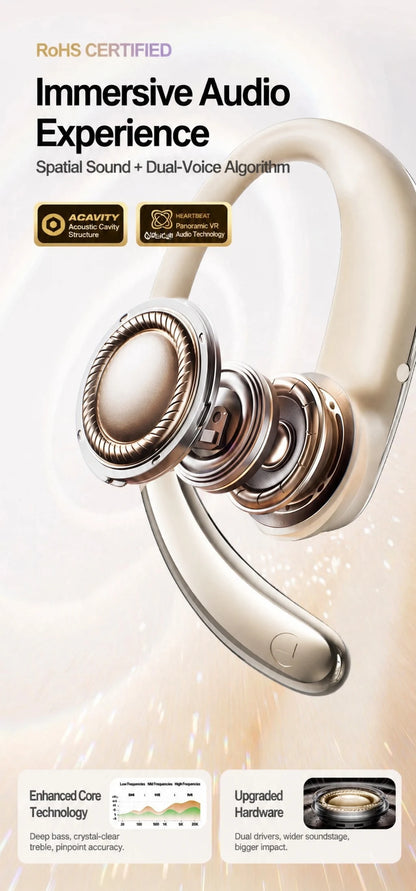 MONOISE Q13 AI Translation Earbuds Open Ear Wireless Bluetooth Headphones Real Time Translator HiFi LDAC Sport Earphones