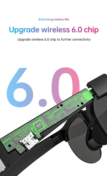 Lenovo XG89 AI Smart Translator Sunglasses Bluetooth 110+ Languages UV400 Real-time Translation Hands-free Calls Travel