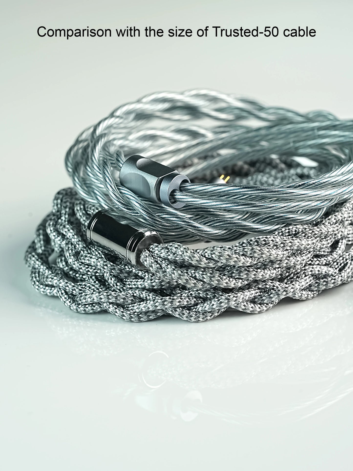 Trusted Audio 6N OCC Upgrade Cable, 0.32Ω Low Resistance Nylon Braided, for Enhanced Mid-Bass, Recessed 2pin/0.78 2pin/MMCX