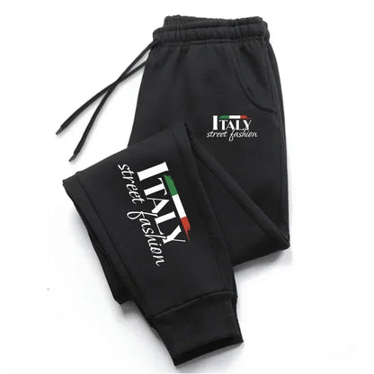 Italy Unique Printing Mens Sweatpants Daily Casual Gym Outdoors Running Trousers Sports Jogging Pants 2025 Street Womens Pants