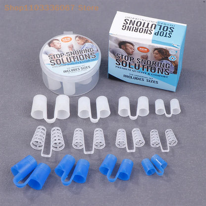 [HB]Silicone Anti Snore Nasal Dilators Apnea Aid Snoring Nose Clip Nose Breathing Apparatus Devices 4/8Pcs