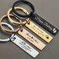 Personalized Engraved Keychain - Custom Name Initials Metal Key Ring - Perfect Daily Accessory & Birthday Christmas Gift