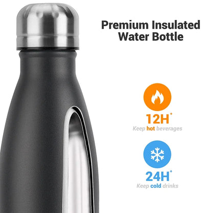 WATERSY 400ml Kids Thermos Bottle with Duck Bill Straw: 316 Stainless Steel Vacuum Insulated Tumbler for Children's Drinks