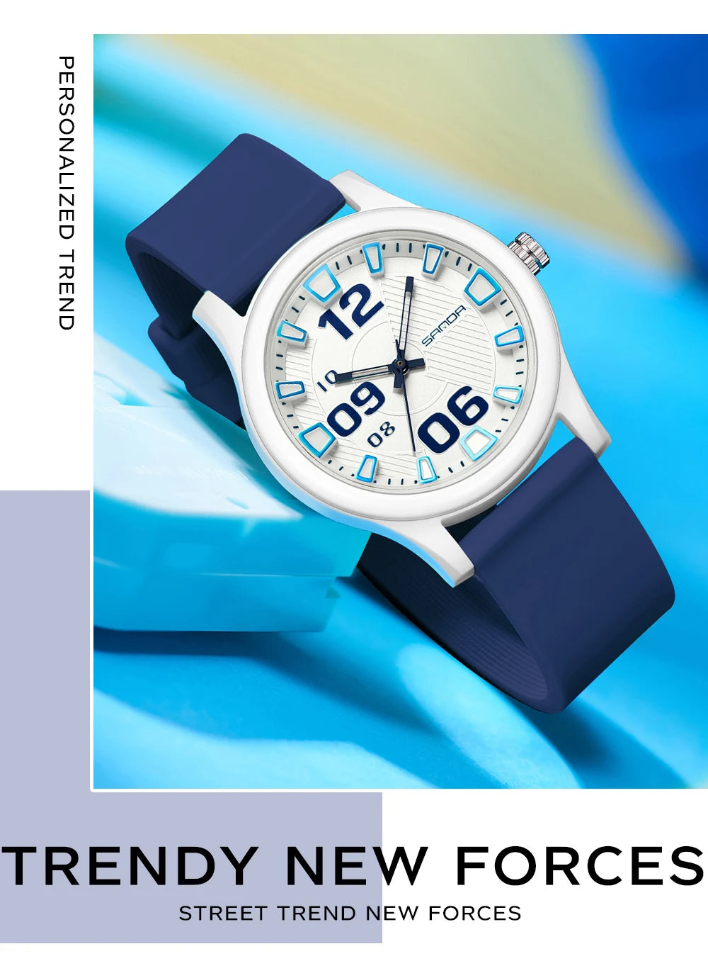 SANDA 3252 Fashion Simple Student Quartz Watch Popular Style Waterproof Suitable For sports And Life And It Is a Gift For Friend