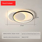 Modern Minimalist Led Ceiling Lamp For Bedroom Black White Design Ring Chandelier Living Room Study Loft Smart Light Fixtures
