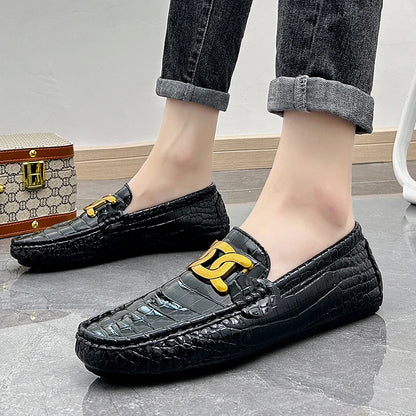 Men Loafers Shoes High Quality Party Shoes Fashion Men Non Slip Casual PU Leather Man Flat Classic Comfy Slip on Men Loafers