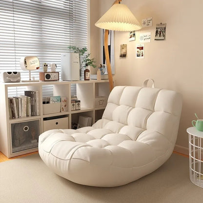 Modern Lazy Sofa Single Sofa Chair Convertible Leisure Bed Small House Living Room Balcony Comfortable Couch Seat Adult Chair