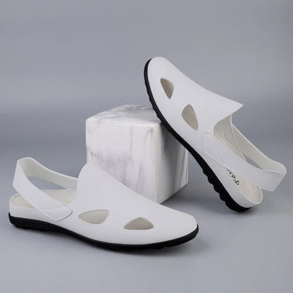 New summer general Doudou men's shoes outdoor lazy one-pedal men's daily casual leather shoes driving shoes