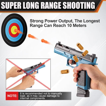 Automatic Shell Bullet Toy Gun, Educational Shooting Game Toy, Very Suitable for Outdoor Multiplayer Cooperative Games