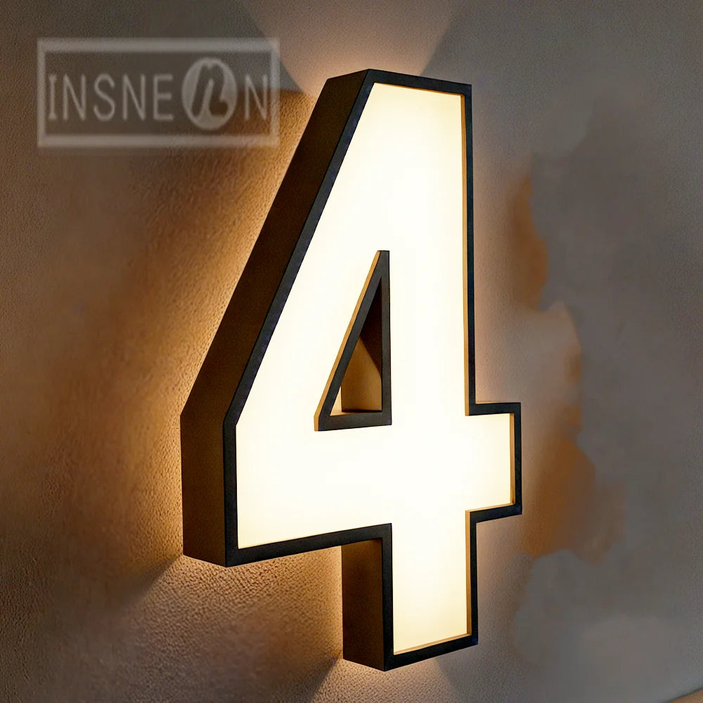 Custom 3D Metal Letter LED Illuminated Signage - Backlit Halo Front Lit Wall Logo for Indoor Outdoor Commercial Business Decor