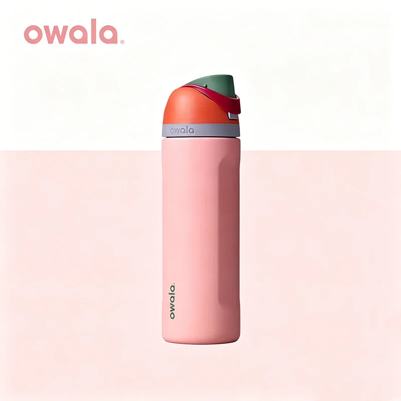 Owala portable cup, one handed open lid, large capacity water cup, straw cup, insulated cup, 710mL | Sugar High