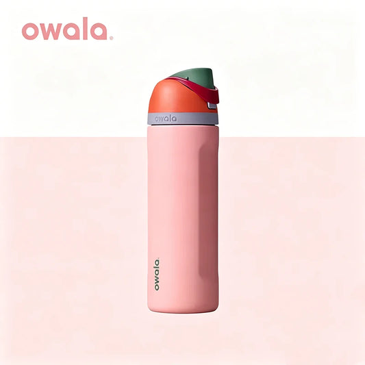 Owala portable cup, one handed open lid, large capacity water cup, straw cup, insulated cup, 710mL | Sugar High