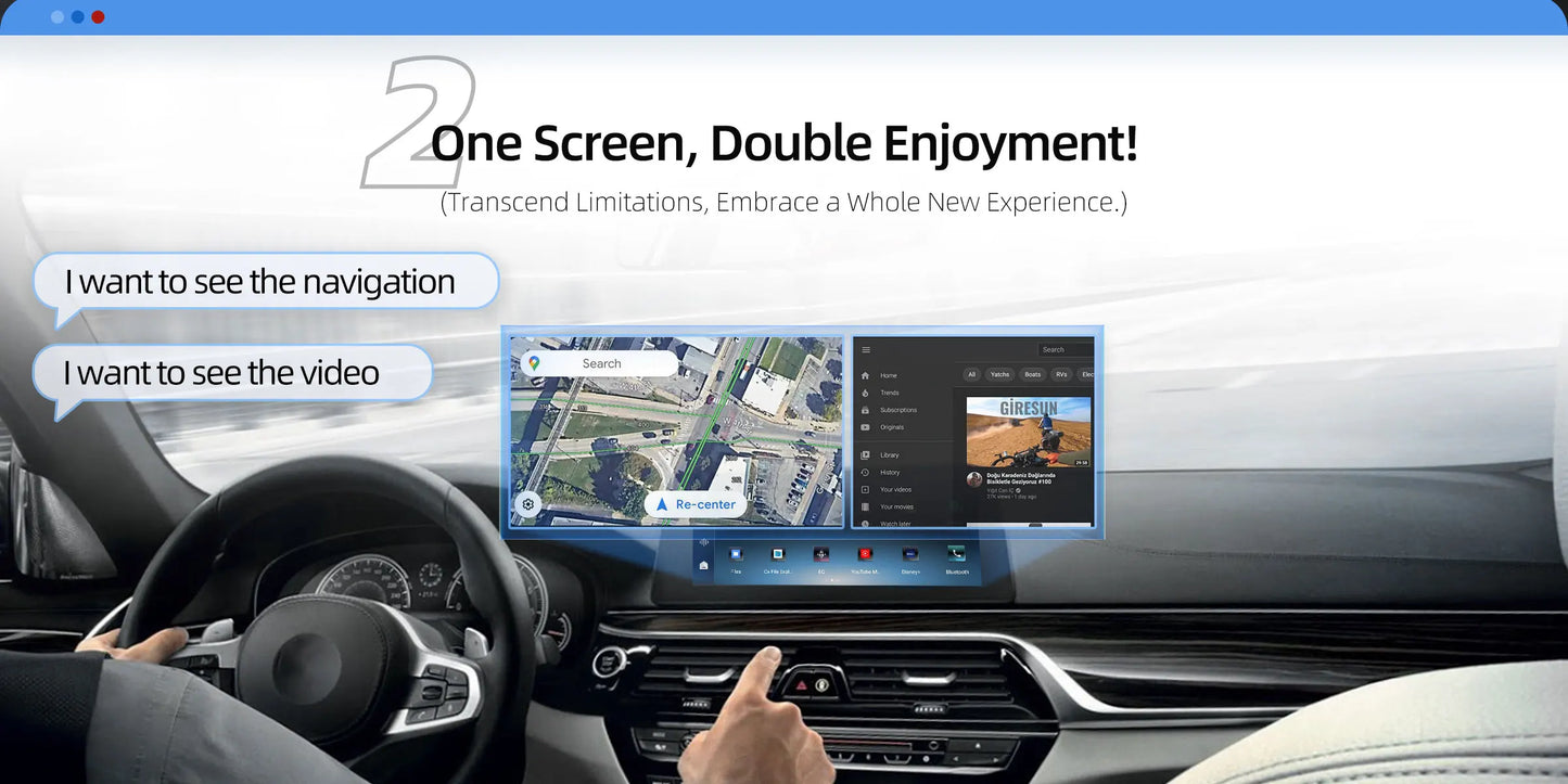 OTTOCAST i3 Carplay Ai Box Wireless CarPlay Adapter Android 13 QCM 6125 Play Store Netflix Youtube Video Box for BMW MG Hyundai