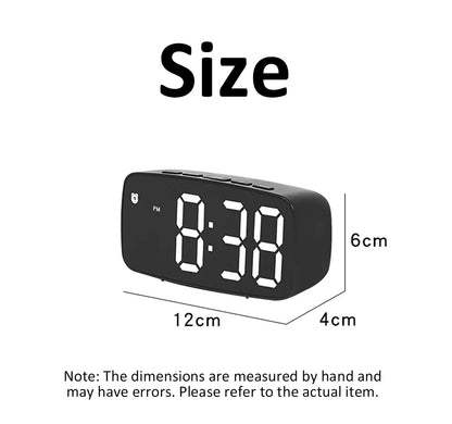 Super Loud Vibrating Alarm Clock LED Table Clock with Brightness Adjustment Desktop Clock for Heavy Sleeper Deaf Hard of Hearing