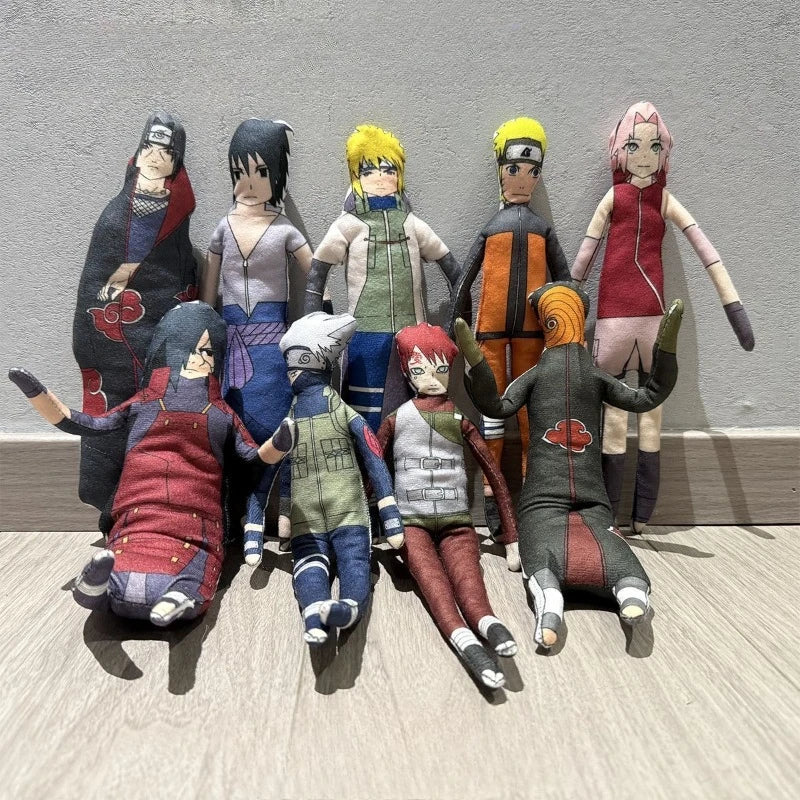 28cm NARUTO Plush Toy Kakashi Anime Cosplay Keychain Cotton Doll Slender Twistable Shape Room Abstract Model Decoration Gift Toy