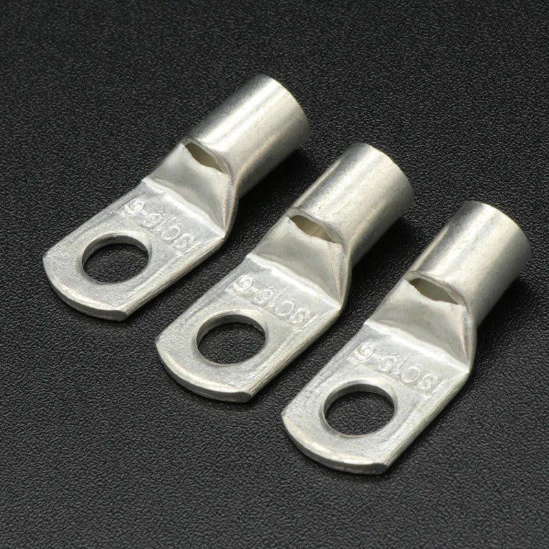 1~50Pcs SC Type Wire Nose Terminal SC35 SC50 SC70 SC95 Bare Copper Battery Block Lugs Hole ID 6 8 10 12mm Crimp Wire Connectors