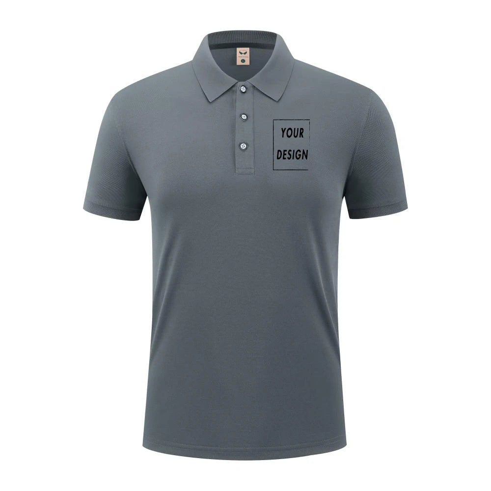 2025 Summer Causal Polo Shirt Custom Logo Printed Text Picture Brand Embroidery Personal Design Breathable Men And WomenTops