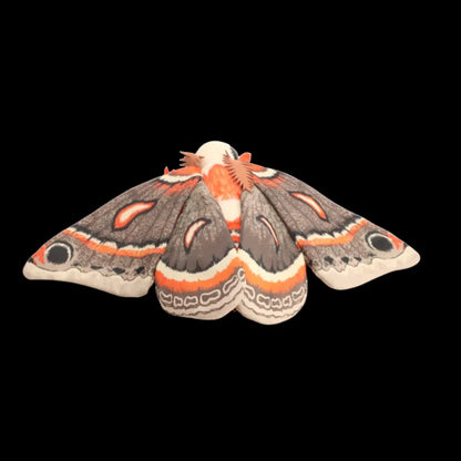 Hyalophora Cecropia Plush Toy Lifelike The Cecropia Moth Stuffed Animals Insect Enthusiasts Kids Christmas Gifts Home Decor