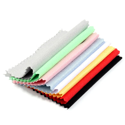 20/50pcs Polish Polishing Cloth Silver Color Cleaning Polishing Cloth Soft Clean Wipe Wiping Cloth For Silver Gold Jewelry Tool