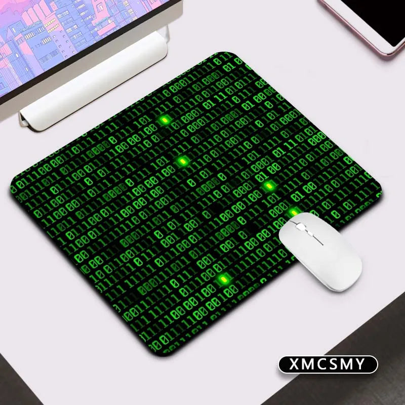 Matrix Binary Code Keyboard Pad Mouse Deskmat Computer Mat Pc Gaming Accessories Mousepad Gamer Mausepad Mats Cabinet Mause Pads