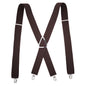 Solid Color Elastic Polyester Suspenders Braces Men Women Black Red Adjustable Straps For Wedding Suit Skirt Accessories Gifts