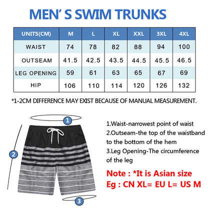 Escatch 2026 Summer New Mens Shorts Polyester Quick Dry Board Mesh Liner Side Pockets Run Gym Swimsuit Surf Swim Trunks For Man
