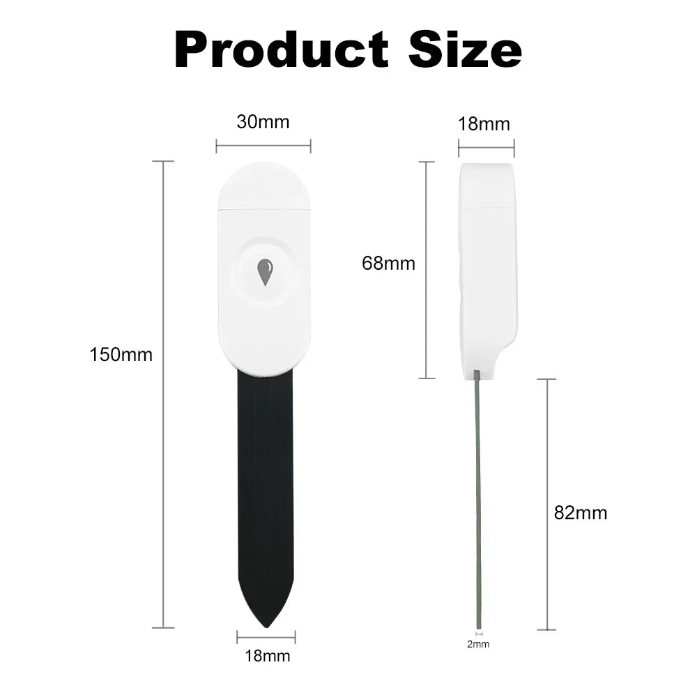ZigBee Soil Moisture Sensor Temperature Humidity Meter Automation Irrigation Detector Work with Home Assistant Zigbee2mqtt