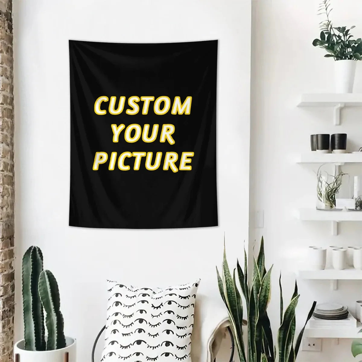 Chic DIY 1pc Customized Tapestry Photo Banners and Logo Backgrounds Banner Decorations Posters Christmas Gift Background Decor