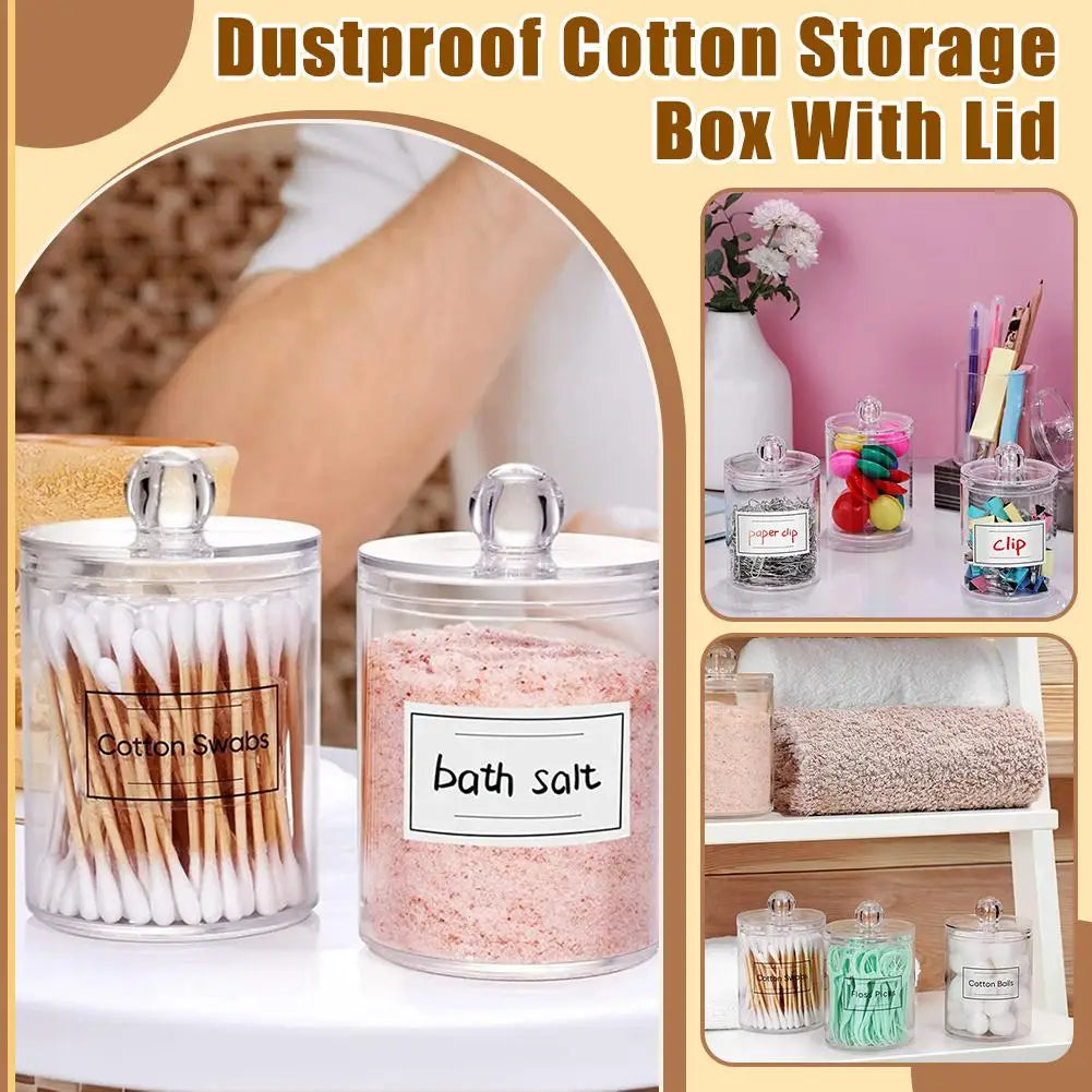 Plastic Cotton Swab Ball Pad Holder Storage Box Makeup Cotton Pad Organizer Bathroom Storage For Cosmetics Makeup Remover Pad