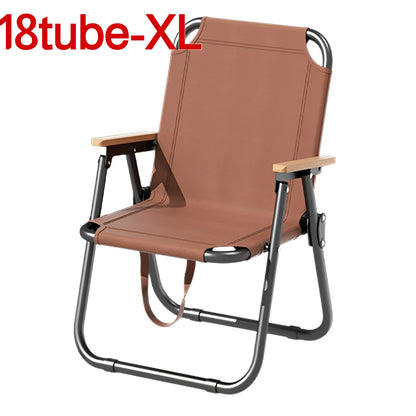Portable Outdoor Folding Chair with Non-slip Mat Support 300kg Oxford Cloth Chair for Camping Picnic Beach Fishing Ultra-light