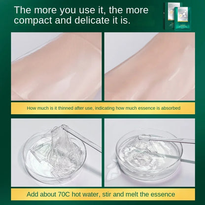 Seaweed Collagen Filling Crystal Mask Jelly Moisturizing Wrinkle Removal Skin Transparent Mask Skin Care Masque Beauty Health