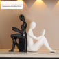 Modern  Ceramic Human Figure Bookends Sculpture Decor Book Holder For Nightstand TV Cabinet Wine Rack Office Desktop Home