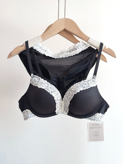 Sexy Leopard Print Lingerie Set Women Wireless Invisible Push Up Small Breasts,adjustable A To C Cup,sheer Lace Pure Design, S-X