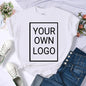 Custom DIY LOGO Women T-Shirt Summer Y2K Streetwear Comfortable Female Short Sleeves Crewneck Customized Pattern Tee Tops