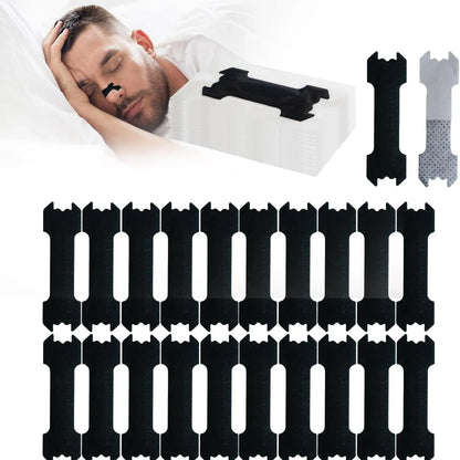 Nose Strips for Breathing, Oil & Sweat Proof Adhesive, Athletic Nasal Strips for Snoring & Sleeping