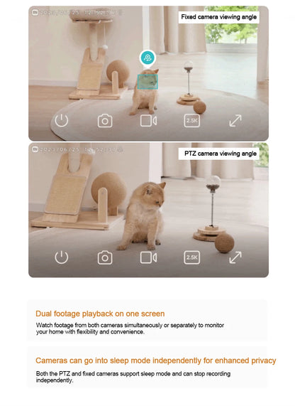 2025 Xiaomi Smart Camera C500 Dual Lens Version 4MP Security Camera 360° AI Detection Full Color Night Vision WiFi 6 Mi Home APP
