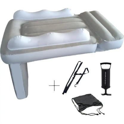 Inflatable Car Airplane Bed For Kids Baby Airplane Seat Extender Thickened Sleeping Mattress For Travel Car Road Trip