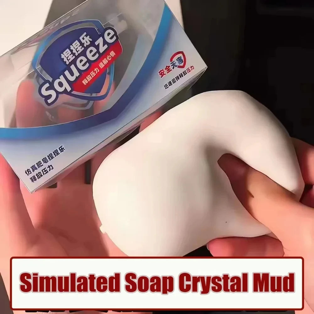 **ASMR Crunchy Soap Ball Squishy Stress Ball Filled Soft Squeeze Fidget Toy Anti-Stress Anxiety Relief Hand Decompression Toy