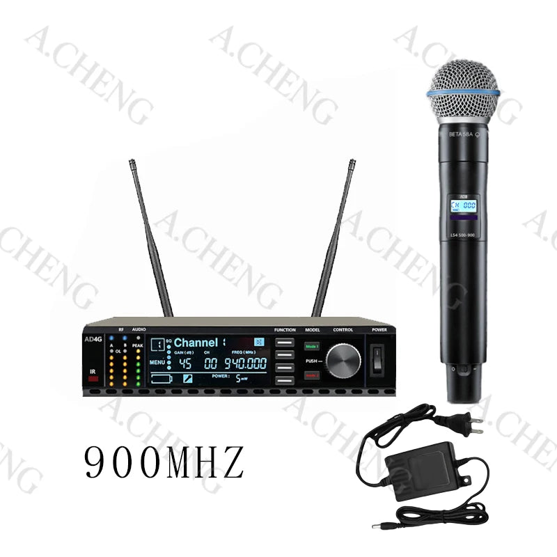 A.CHENG AD4G B58 professional wireless microphone UH long-distance reception, excellent performance and excellent quality